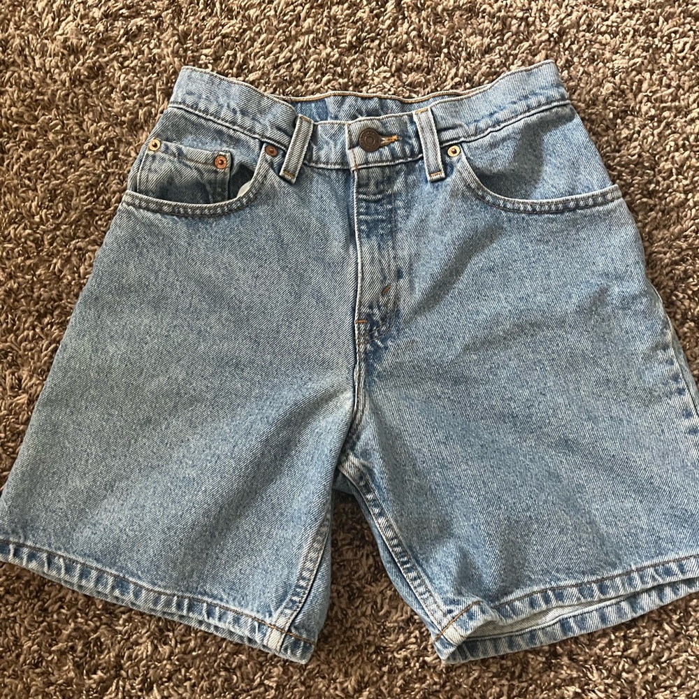 Levi's Light Blue 550 Denim Shorts